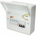 Three-phase 8 way IP40 Metal enclosure 4 pole SPD + 4 pole RCBO